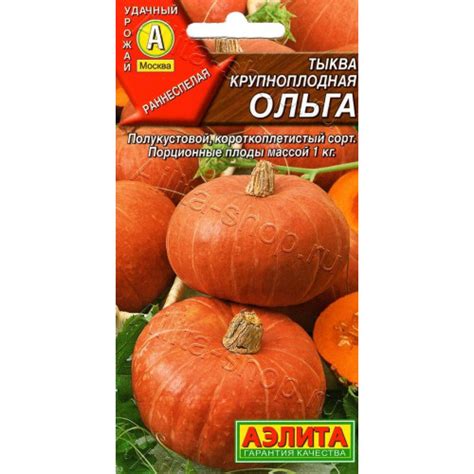Тыква Ольга порционная Аэлита Аэлита купить от 35 рублей в Санкт-Петербурге