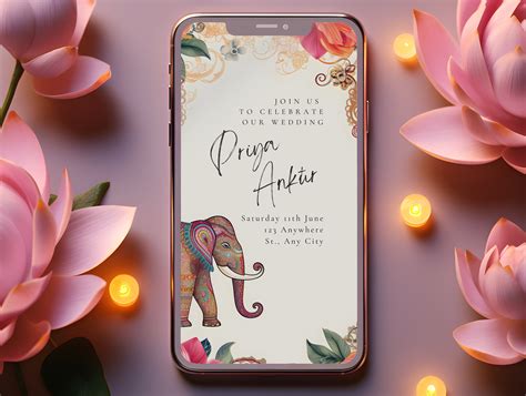 Buy Indian Wedding Invitation Animated Digital & Printable Desi Card ...