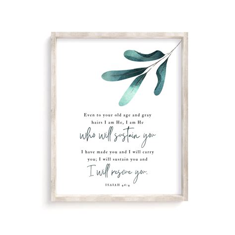 Even to Your Old Age and Gray Hairs I Am He Who Will Sustain You ...