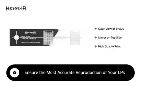 Turntable Phonograph LP Phono Cartridge Stylus Alignment Protractor ...