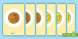 Second Class Euro Coins Display Posters