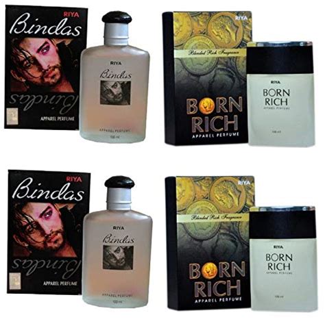 Buy Riya Bindas and Born Rich Perfume 100ml Each (Pack of 4) Online at ...
