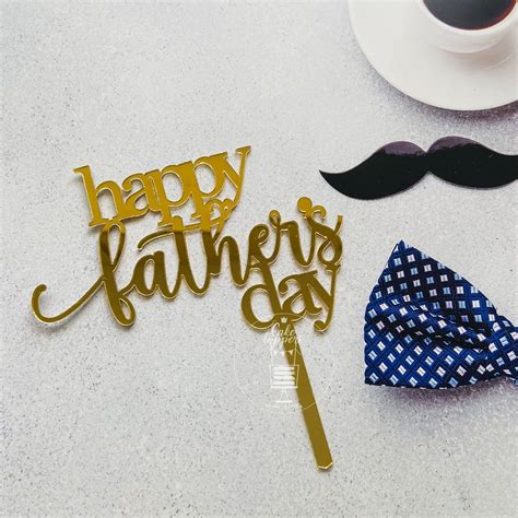 Happy Father's Day Cake Toppers- Set of 5 – Cake Toppers India