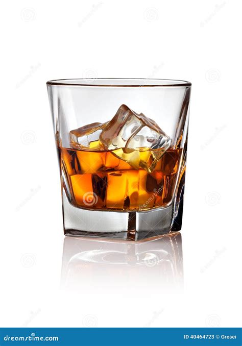 Glass of Scotch Whiskey and Ice Stock Image - Image of scotch, alcohol ...