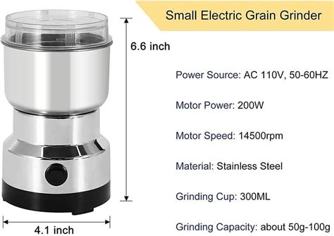 Nima Multifunction Stainless Steel Mini Grinder: Powerful Spice & Coff ...