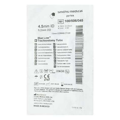 Tracheostomy Tube 4.5Mm 6.2Mm (Portex) | Uses, Side Effects, Price ...