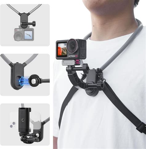 Amazon.com : BRDRC POV Neck Mount for GoPro, Camera Necklace Holder ...