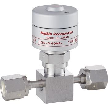 FPR-71-6.35-2#A 自動グローブタイプベローズバルブ フジキン UJR継手 材質(本体)SUS316L 呼び径(B)6.35 ...