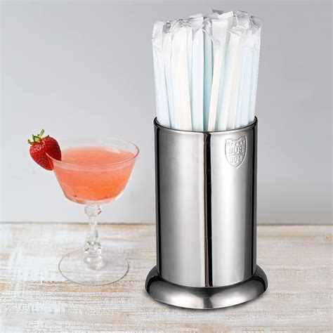 Buy IMEEA Straw Holder for Counter SUS304 Stainless Steel Straw ...