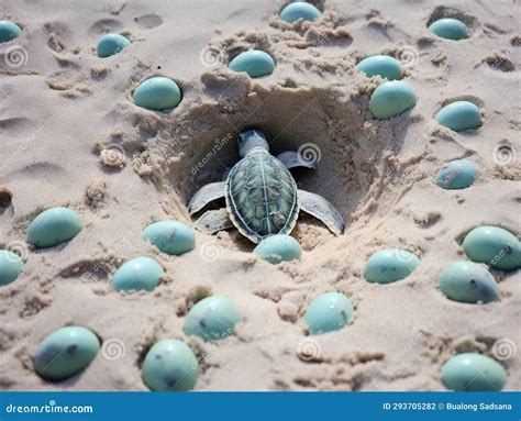 Turtle Eggs In The Sand