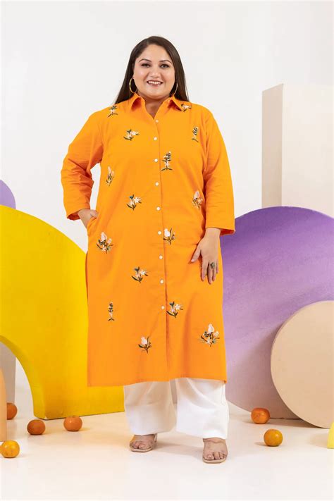 Zesty Bloom Cotton Flex Plus Size Kurti – LaaliJaipur