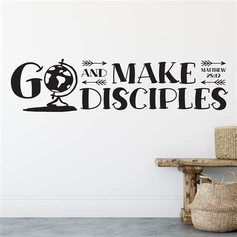 Go and Make Disciples, Matthew 28:19, Bible Verse, All Decal, Vinyl ...