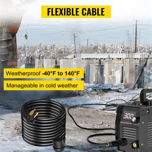 VEVOR Welder Extension Cord 40Amp 50ft 250V, Welding Power Cord with ...