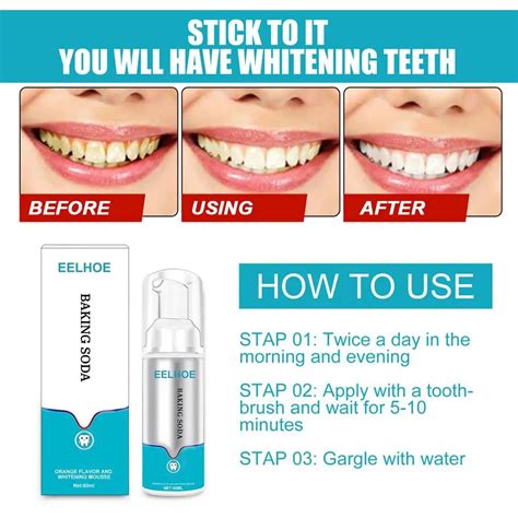 Baking Soda Teeth Whitening Mousse Brightify Deep Cleaning Foam ...