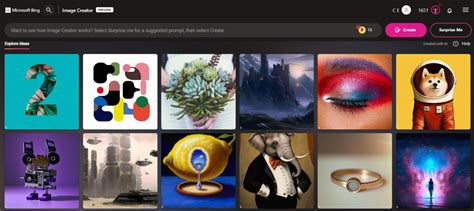Bing Create AI Image 的图像结果