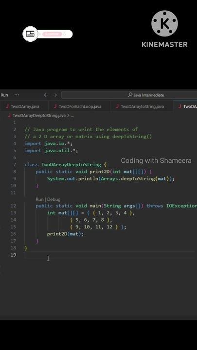 Deeptostring Method in Java 的图像结果
