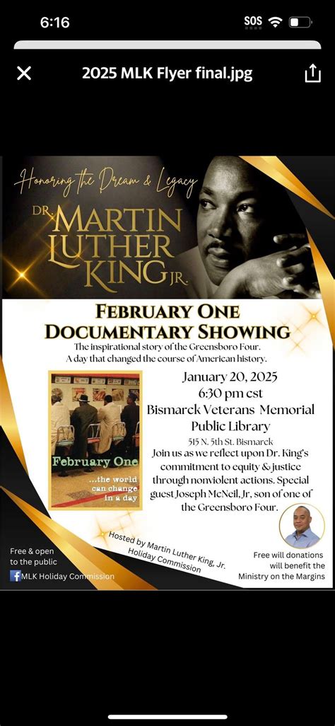 MLK Memorial Day , Bismarck Veterans Memorial Public Library, 20 ...