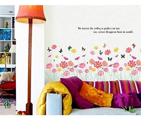 SYGA Colorful Floral Fence Decals Design Wall Decals : Amazon.in: Baby ...