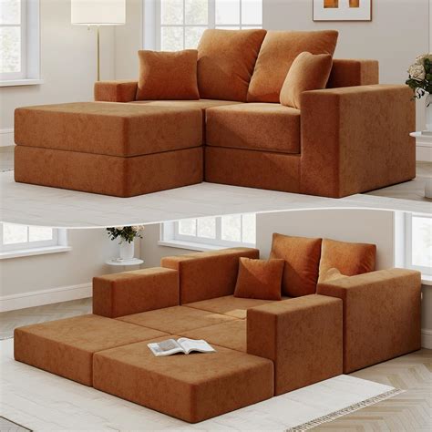 Amazon.com: Modular Sectional Sofa, Cloud Boneless Couch for Living ...