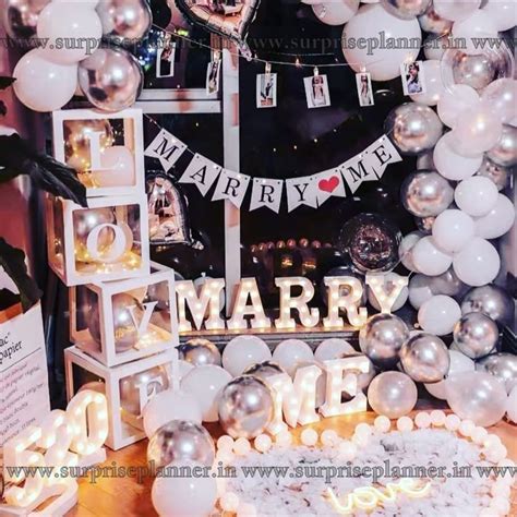Marry Me Proposal Decoration at Home