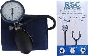 rsc healthcare Palm Type Aneroid Sphygmomanometer Blood Pressure Black ...