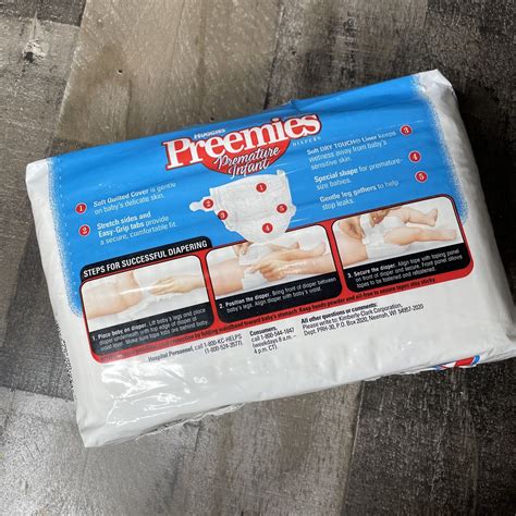Vintage NOS Sealed Huggies Preemies Diapers Up to 6 lbs 30ct BabySteps ...