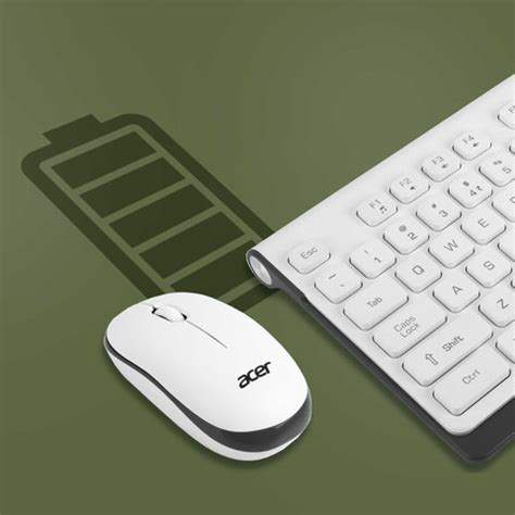 Acer ZC.A01SI.OWD Wireless Standard Multi-device Keyboard Compatible ...