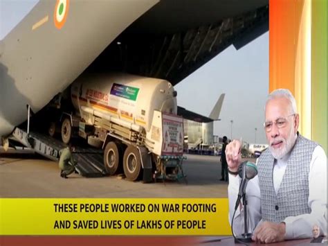COVID-19: PM Modi lauds oxygen tanker drivers, healthcare workers