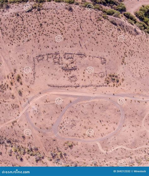 Aerial View of Hohokam Ruins Near Agua Fria River, Peoria Lakes ...