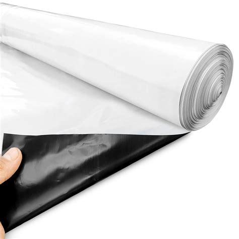 Elixir Gardens Polythene Sheeting Clear Black Black And White Lay ...