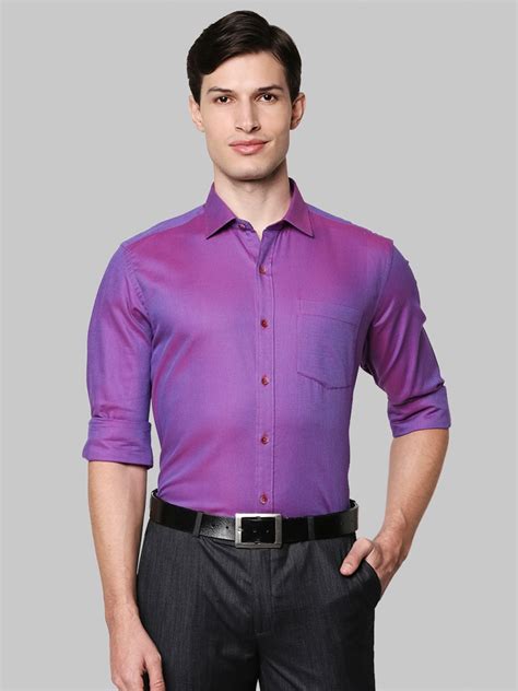 Buy Park Avenue Men Purple Formal Shirt - Shirts for Men 17017882 | Myntra