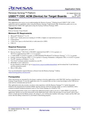 Fillable Online USBX CDC ACM (Device) for Target Boards Fax Email Print ...