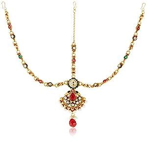 Buy Ava Traditional Maang Tikka for Women (Gold) (MT-SD-E18) Online at ...