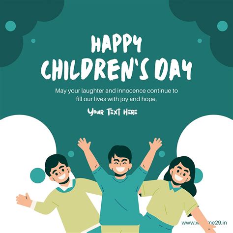 Happy Children's Day 2025 Pic Download With Name Edit Online