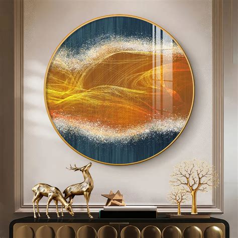 Waveform Whirl Premium Acrylic Round Wall Art – LuxxeArt