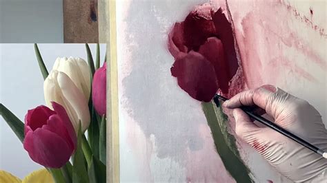 Image result for Spring Flowers Acrylic Paint Tutorial