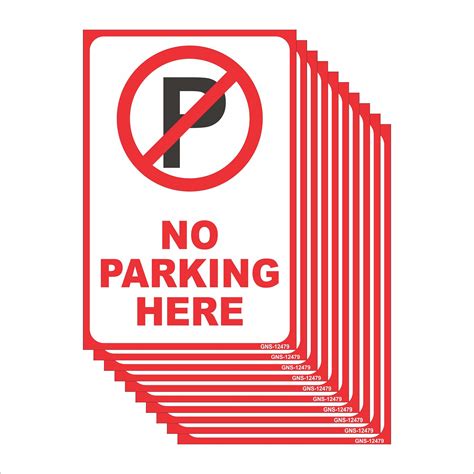 Buy Aditya Sign® No Parking Here Sign Board for Office, Home, Industry ...