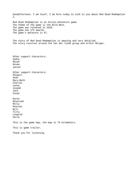 Image result for RDR2 PDF Files