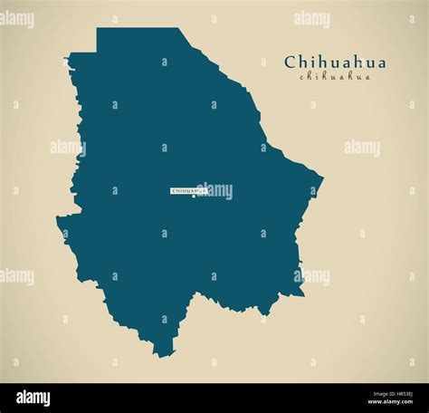 Map of chihuahua hi-res stock photography and images - Alamy