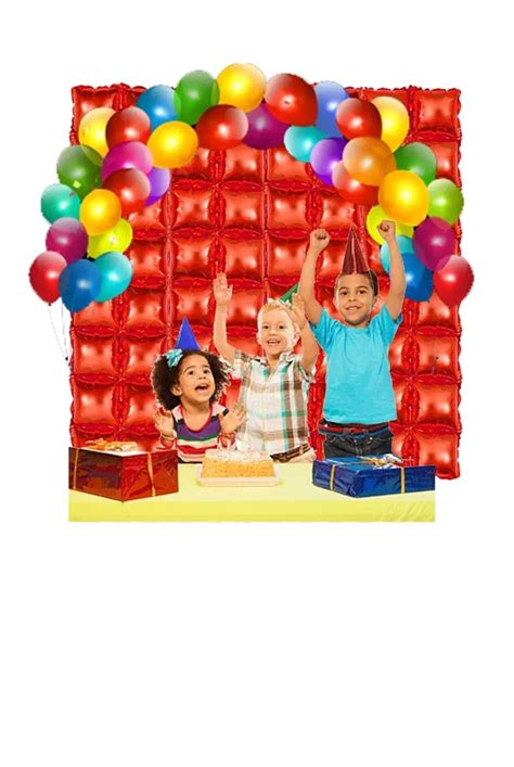 Metallic square air foil curtains/ backdrop. – Kidospark