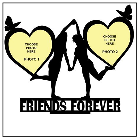 FRIENDS FOREVER DOUBLE IMAGE STAND FRAME – Next Print