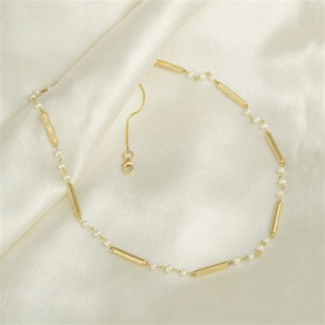Songs Of Summer Gold and Pearl Chain – Moi Fine Jewelry