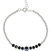 NEMICHAND JEWELS Nazariya Evil Eye 925 Pure Sterling Silver Bracelet ...