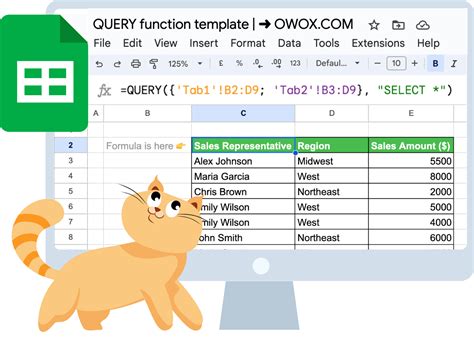Query Function Google Sheets 的图像结果
