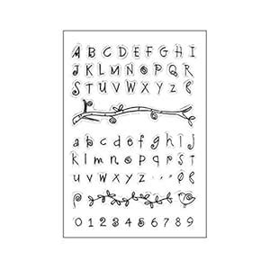 QaaGe English Letter Numbers DIY Silicone Clear Stamp Seal Scrapbook ...
