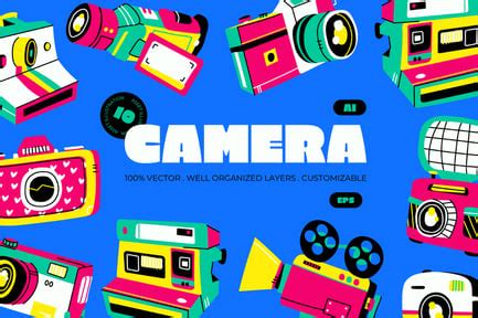 Blue Camera Cartoon 的图像结果