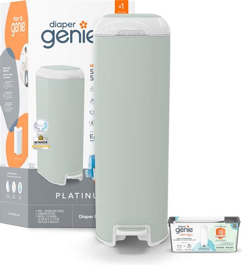 Amazon.com: Diaper Genie Compact Pail includes 1 starter square Refill ...