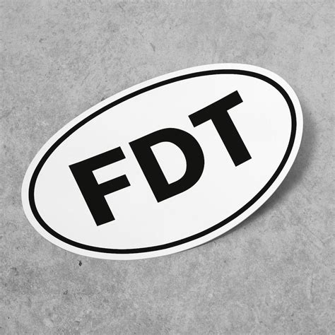 FDT Sticker, Anti Trump Sticker, Vinyl Decal, for Laptop Car, Book ...