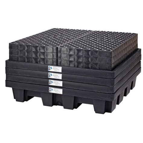 PIG® 4-Drum Poly Spill Containment Pallet - PAK210 - New Pig India