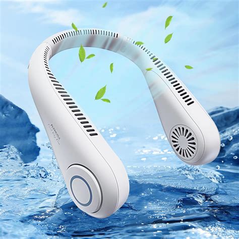 Flymuda Portable Neck Fan - 5000 mAh Rechargeable Battery Bladeless ...